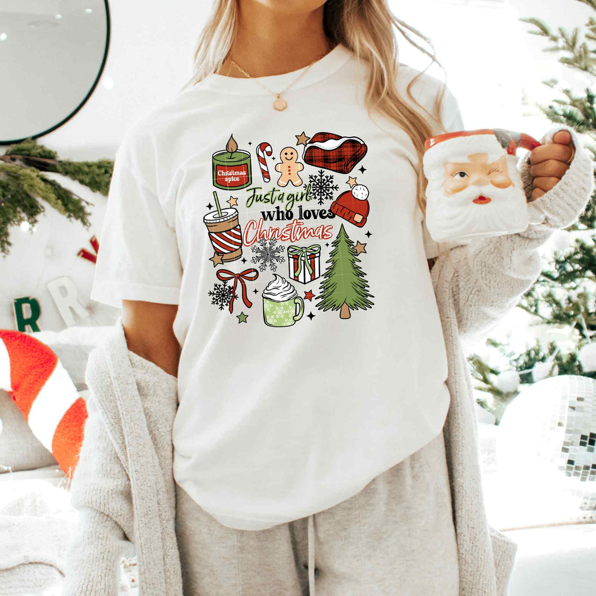 Just A Girl Who Loves Christmas (CSC) DTF transfer
