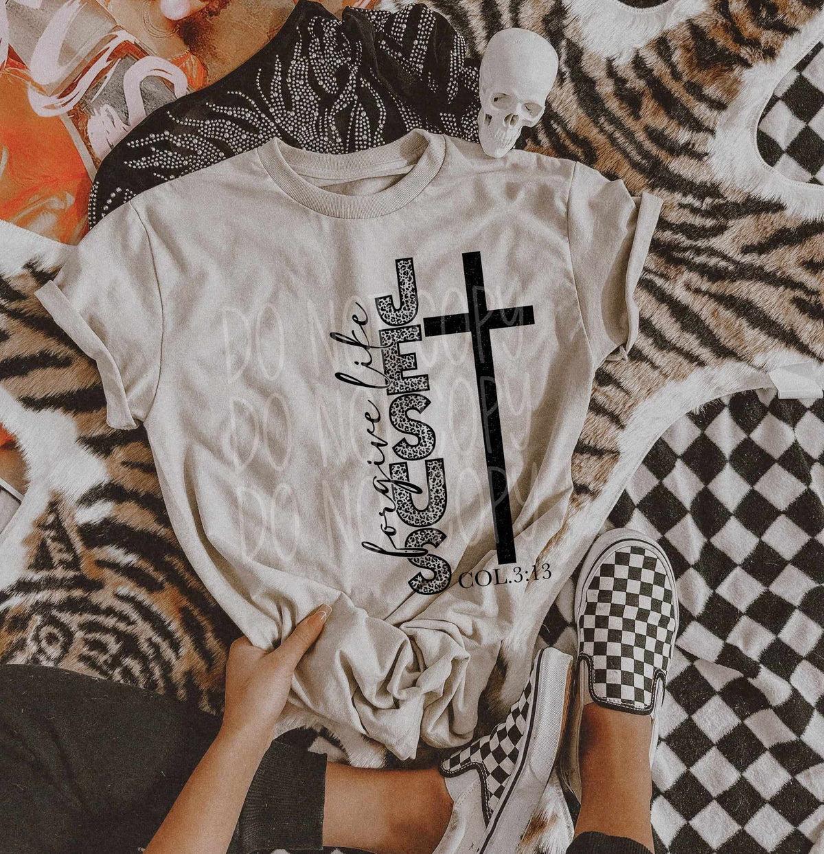 Forgive like jesus cross 27726 DTF transfer