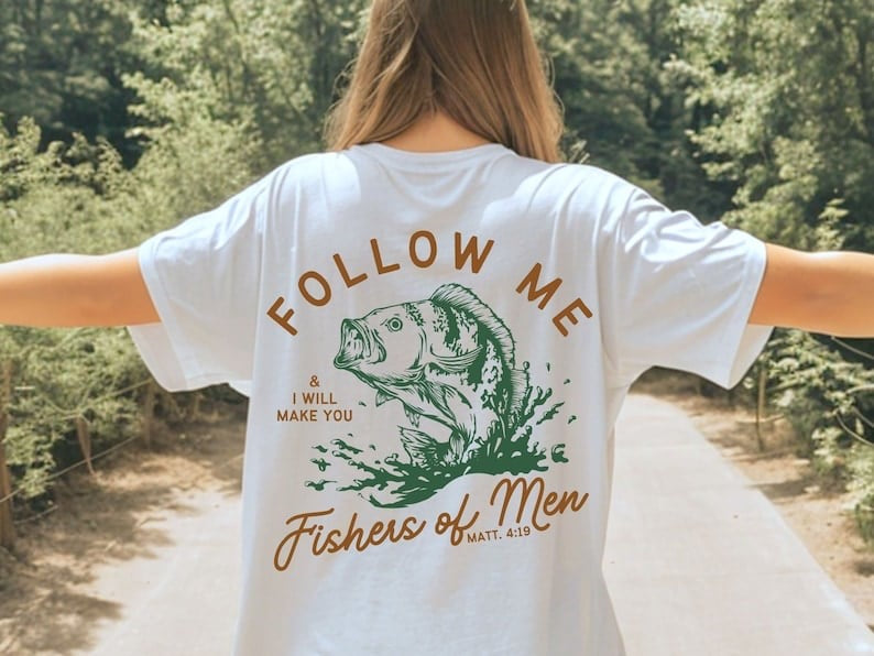 Follow me & i will make you fishers of men matt 4:19 27724 DTF transfer