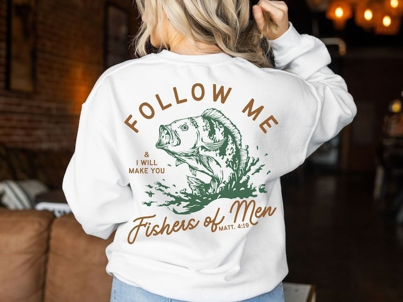 Follow me & i will make you fishers of men matt 4:19 27724 DTF transfer