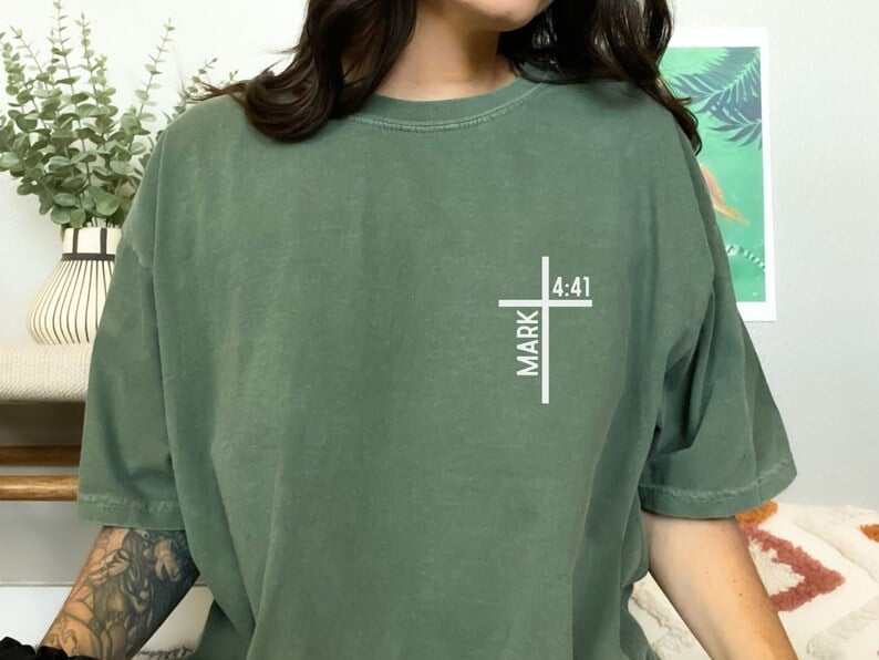 Mark 4:41 cross WHITE 27722 DTF transfer