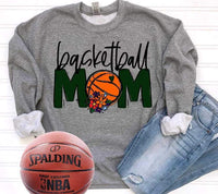 Basketball mom with flowers 19483 DTF Transfer