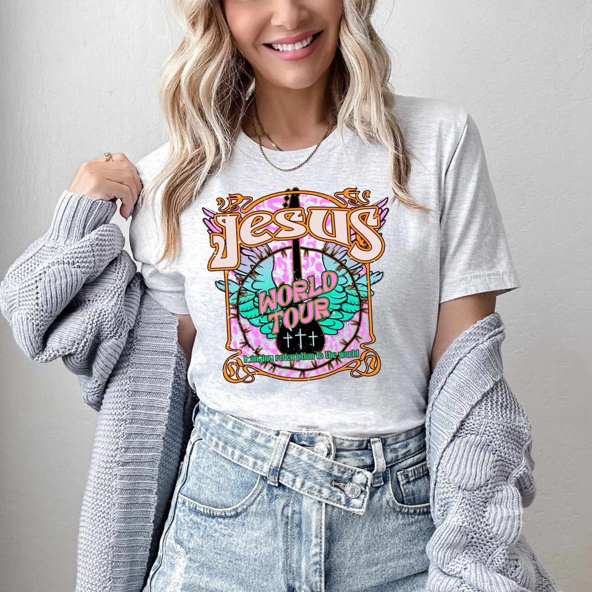 Jesus world tour 27712 DTF transfer