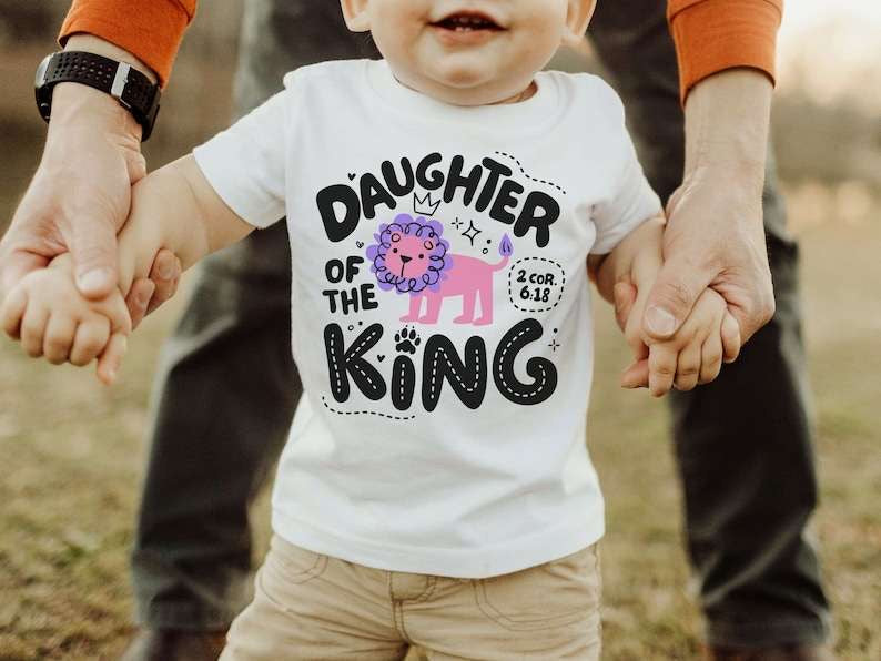 Daughter of the king pink lion 27789 DTF transfer