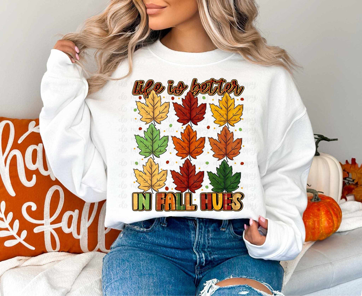Life is better in fall hues 37910 DTF transfer