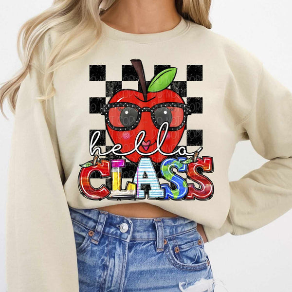 Hello class exclusive 37921 DTF transfer