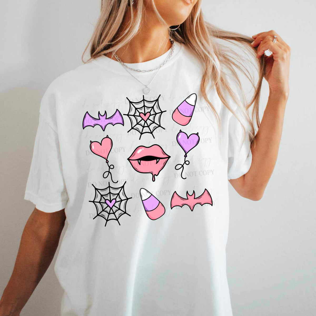 Pink and purple halloween collage 19533 DTF Transfer