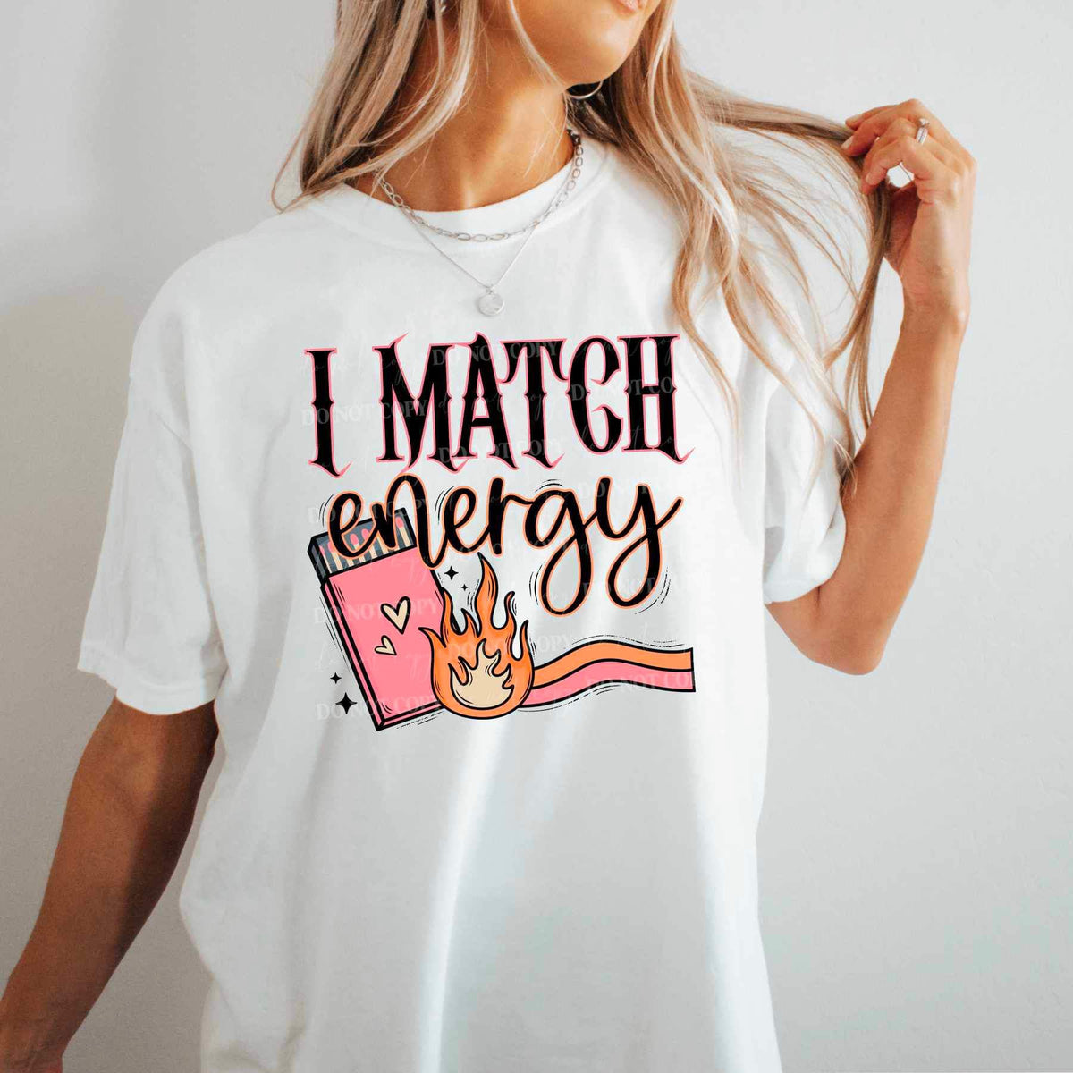 I match energy lighter and fire 19525 DTF Transfer