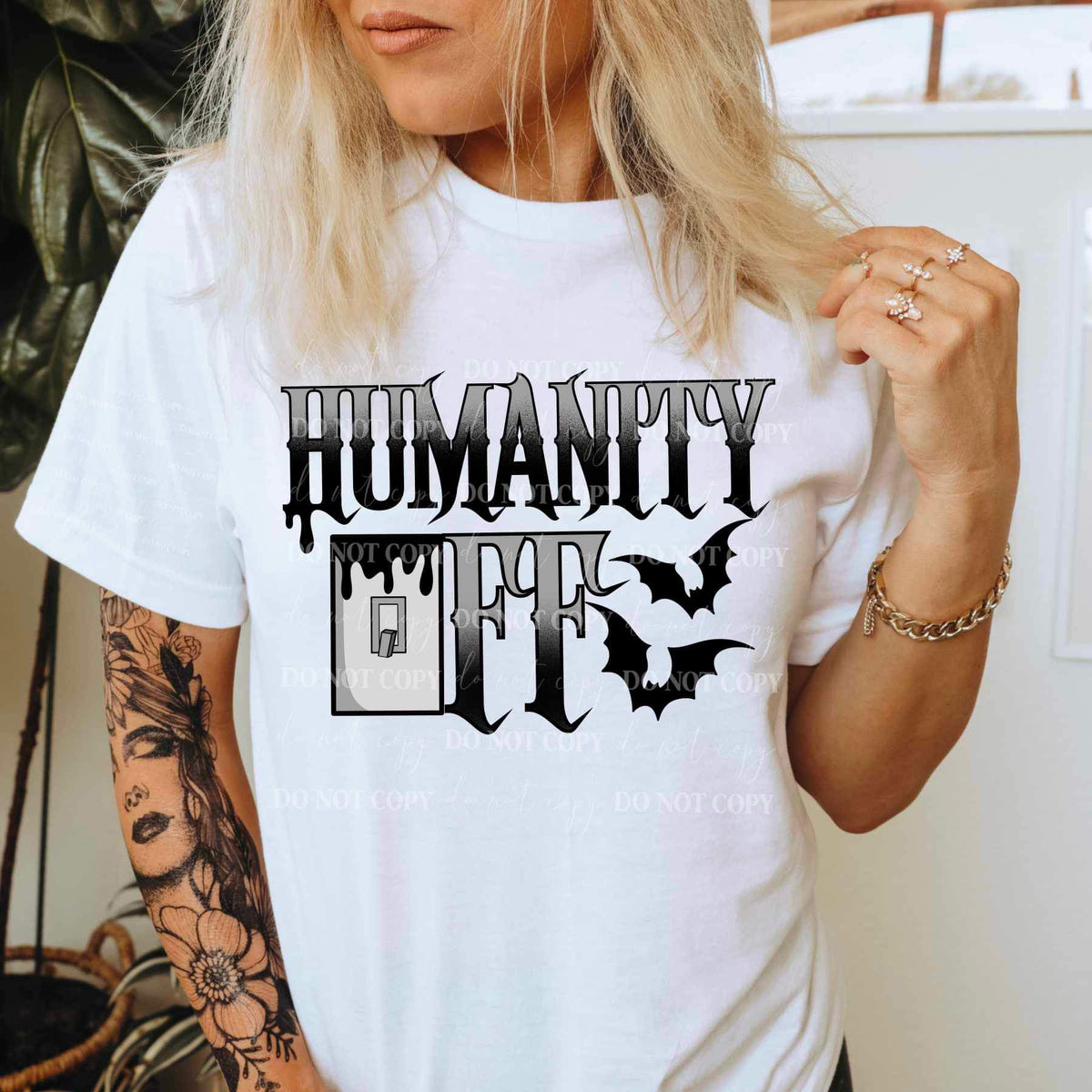 Humanity off 19524 DTF Transfer