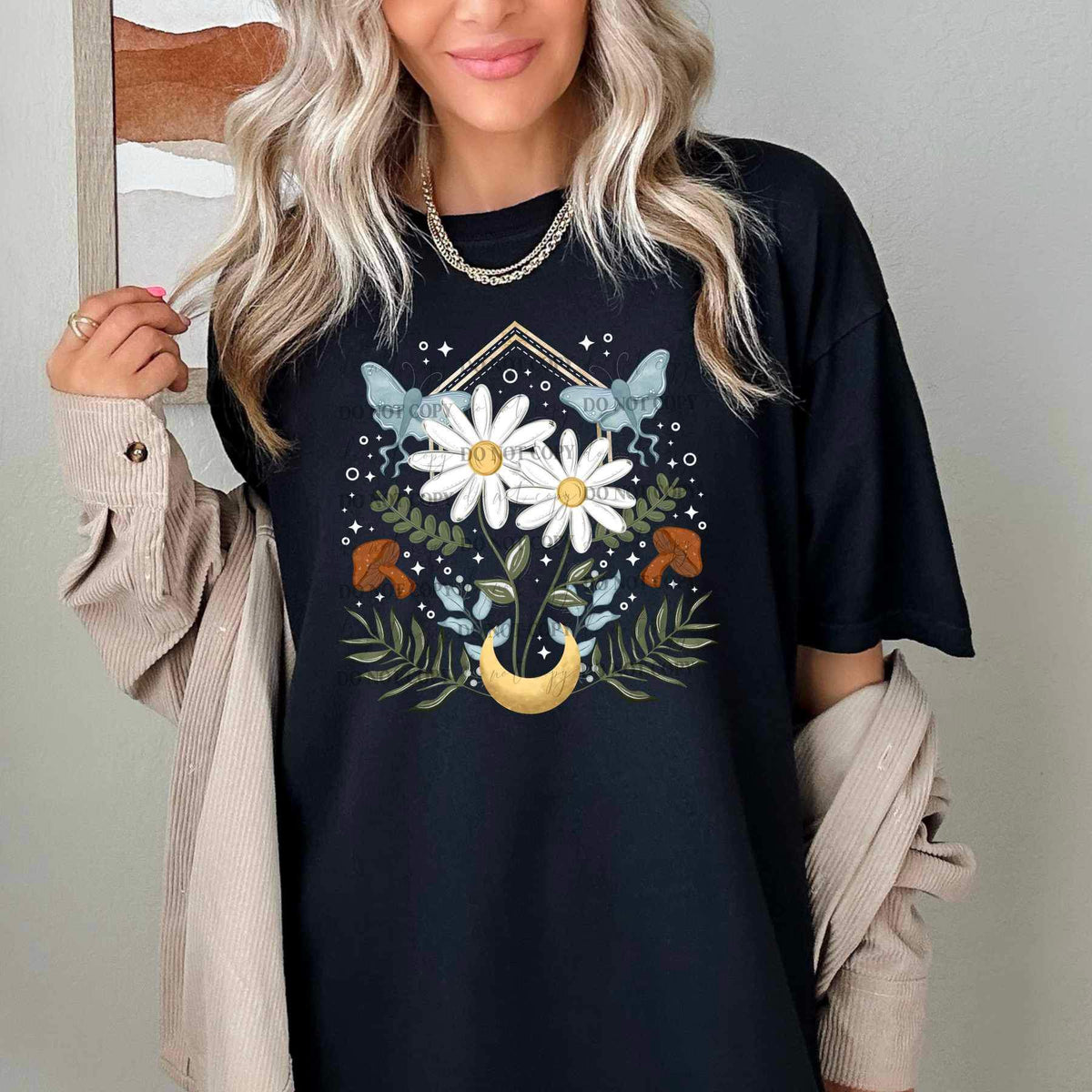 Florals and moths 19509 DTF Transfer