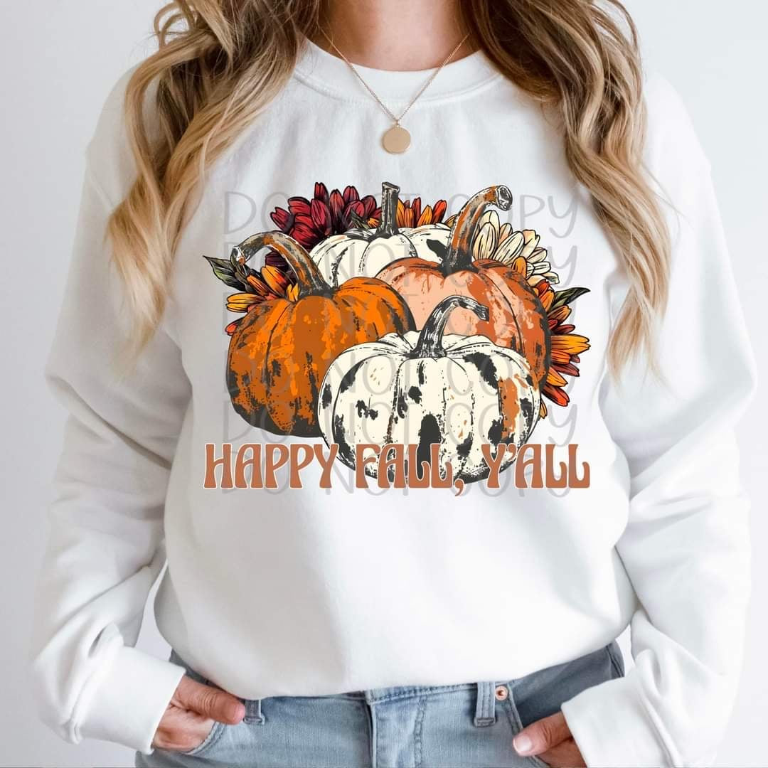 Happy fall, yall (FDC) 37935 DTF transfer