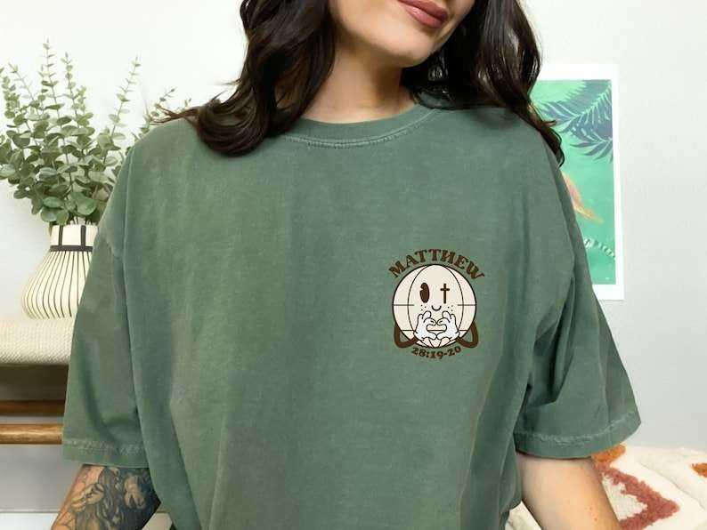 Matthew 28:19-20 globe 27763 DTF transfer