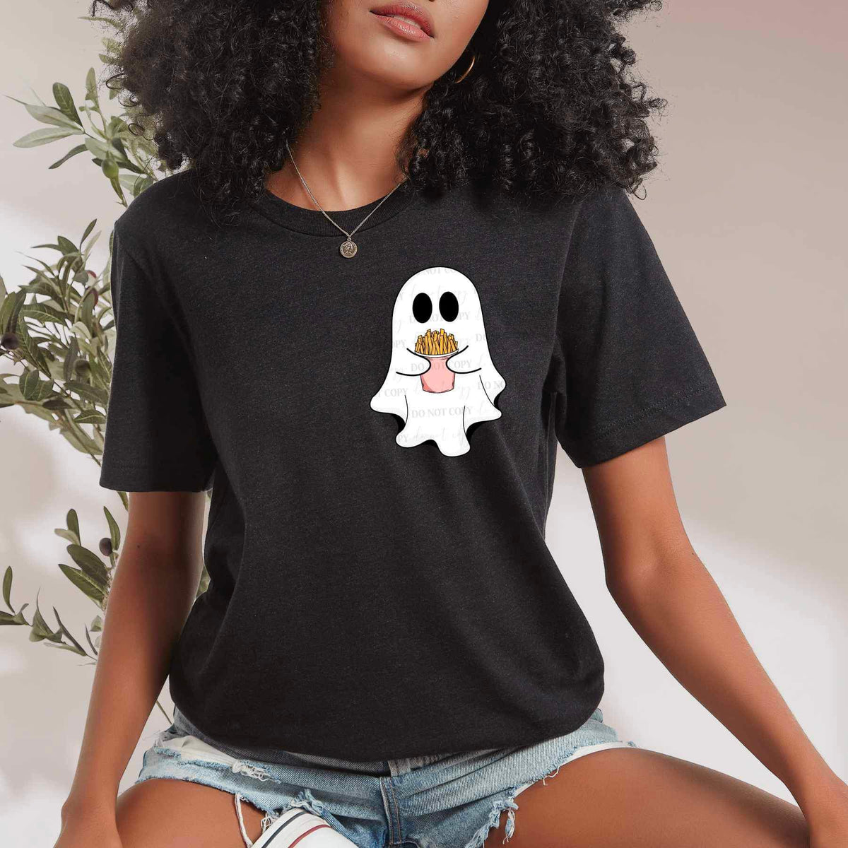 Ghost with fries 19501 DTF Transfer