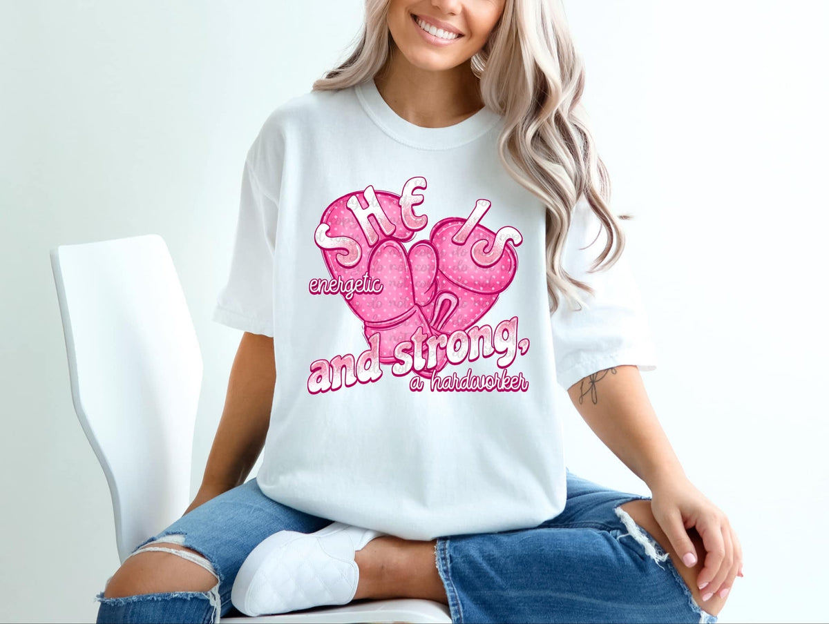 She is energetic and strong, a hard worker 60467 DTF transfer