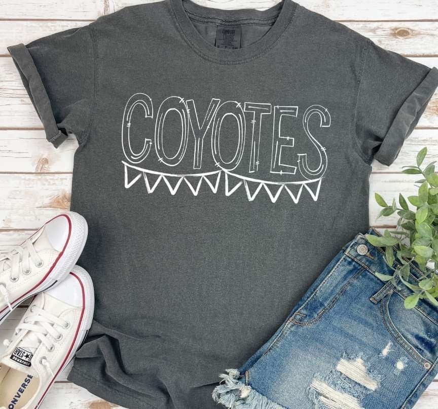 Coyotes white banner (S&G) 37973 DTF transfer