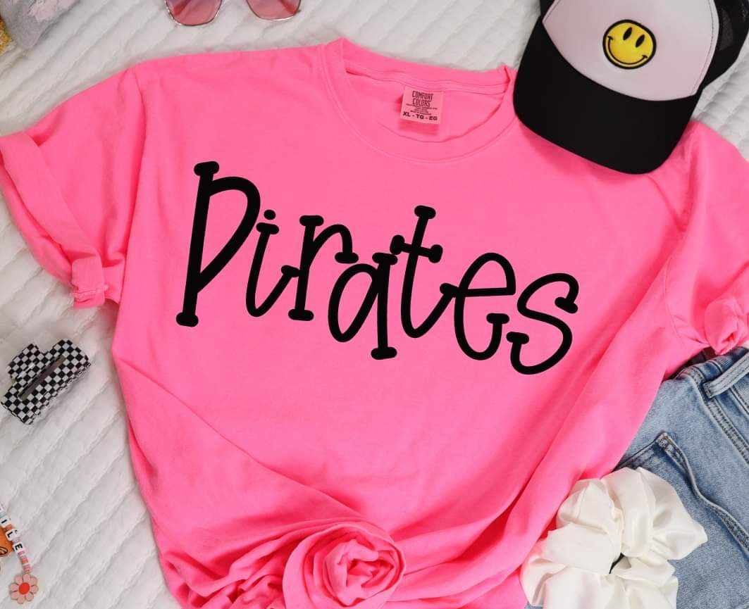 Pirates black font (S&G) 37963 DTF transfer