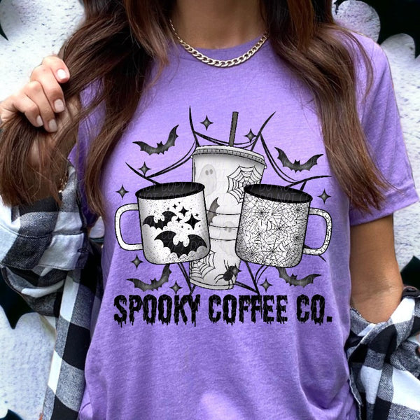 Spooky coffee co mugs and tumbler (CITY) 37987 DTF transfer