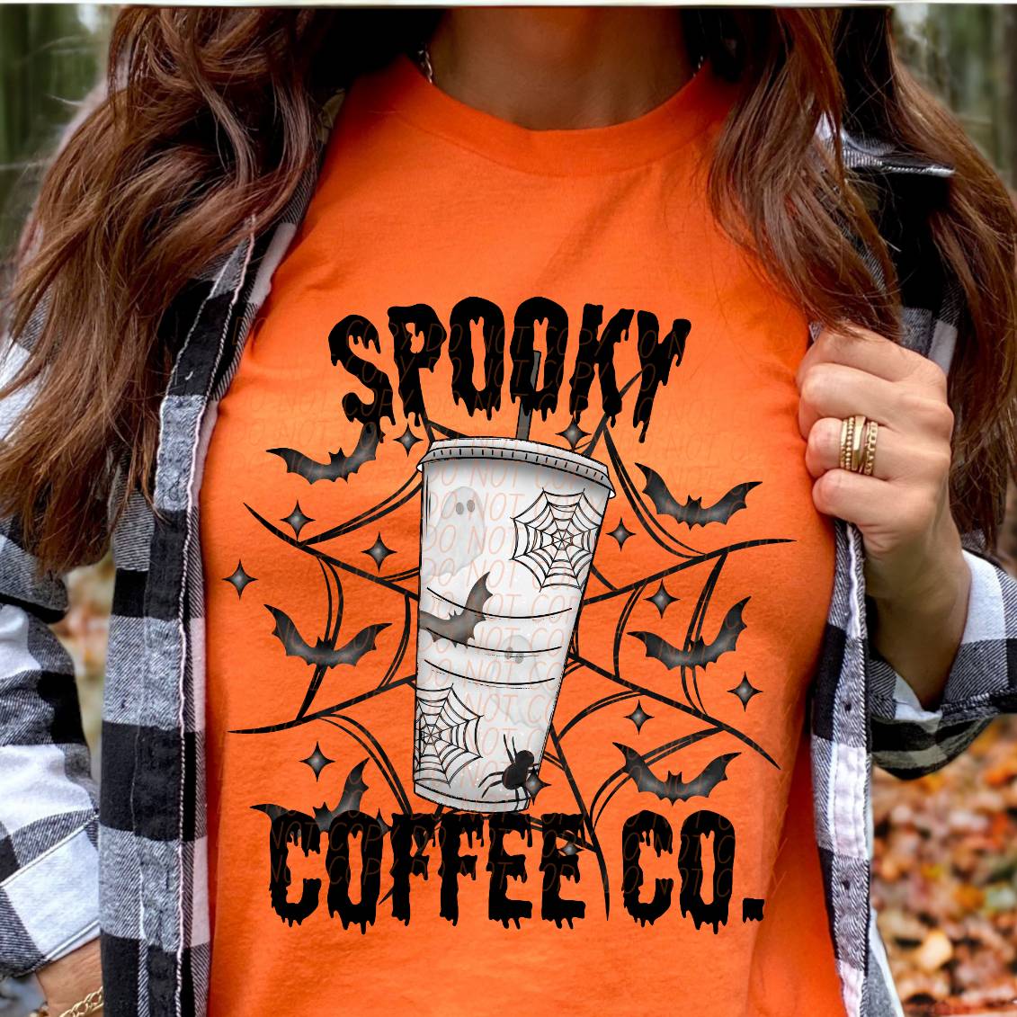 Spooky coffee co tumbler (CITY) 37992 DTF transfer