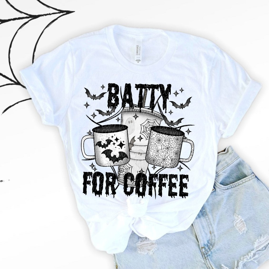 Batty for coffee (CITY) 37990 DTF transfer
