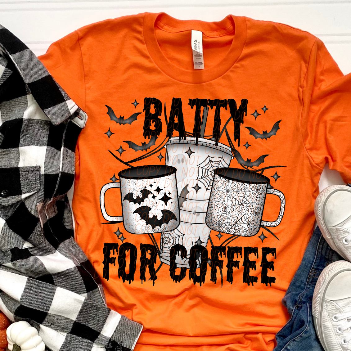 Batty for coffee (CITY) 37990 DTF transfer