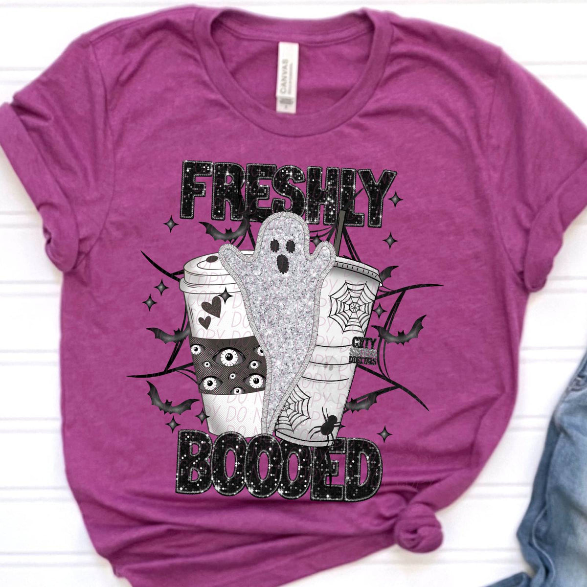 Freshly booed tumblers and ghost (CITY) 37989 DTF transfer