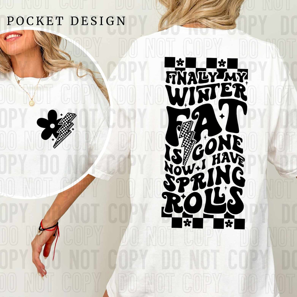 Finally my winter fat is gone now i have spring rolls BLACK BACK (SBB) 27816 DTF transfer