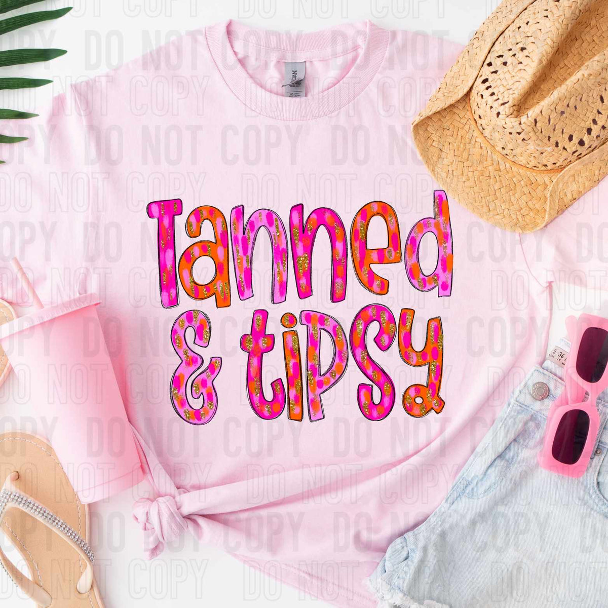 Tanned & tipsy orange and pink (SBB) 27814 DTF transfer