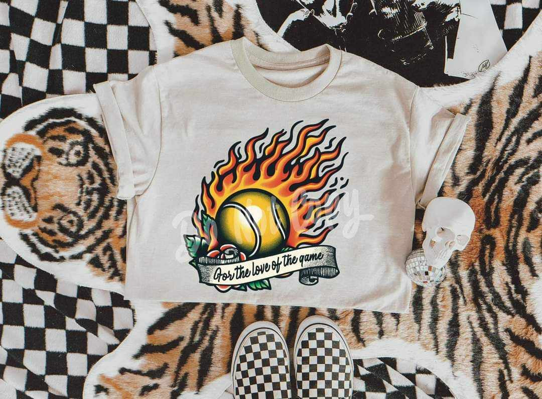 For the love of the game tennis (RTD) 39022 DTF transfer