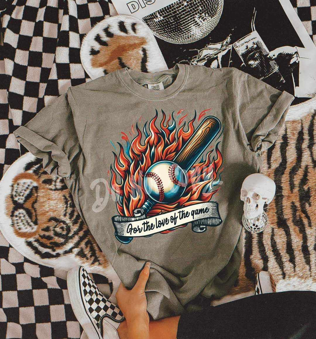 For the love of the game baseball (RTD) 39020 DTF transfer