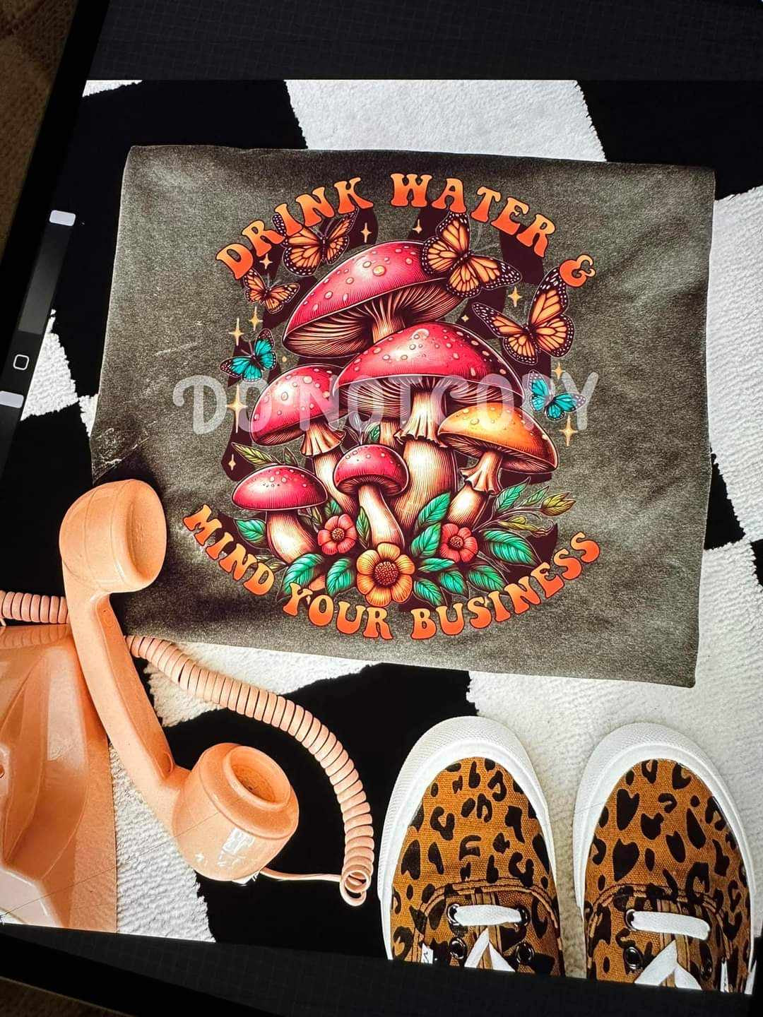 Drink water & mind your business (RTD) 39003 DTF transfer