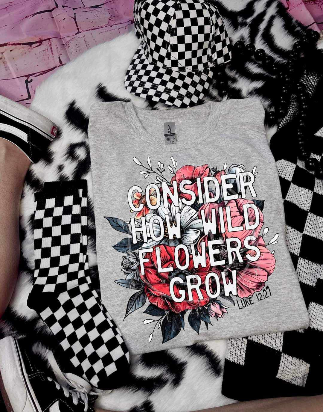 Consider how wild the flowers grow (LYTTLE) 27837 DTF transferd