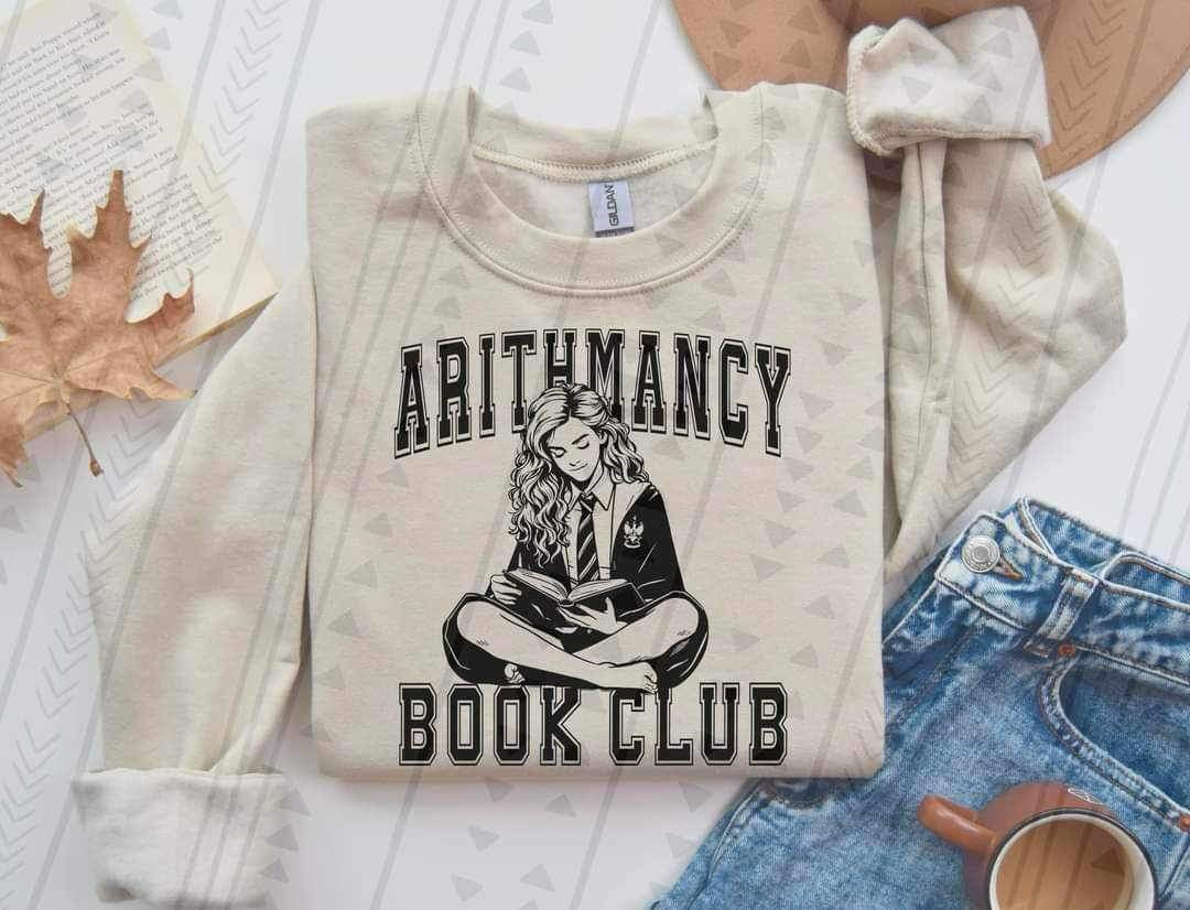 Arithmancy book club BLACK 19543 DTF Transfer