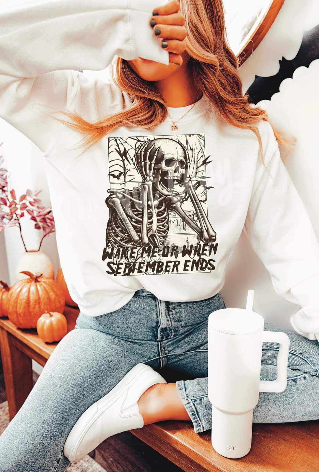 Wake me up when September ends skellie (RTD) 39011 DTF transfer