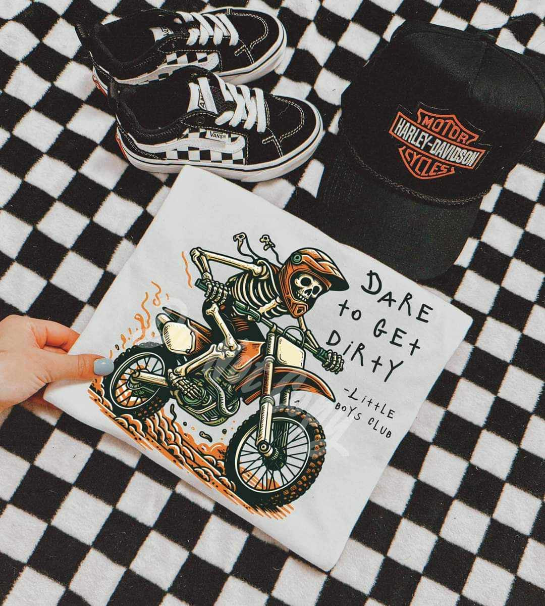 Dare to get dirty -little boys club (RTD) 37997 DTF transfer