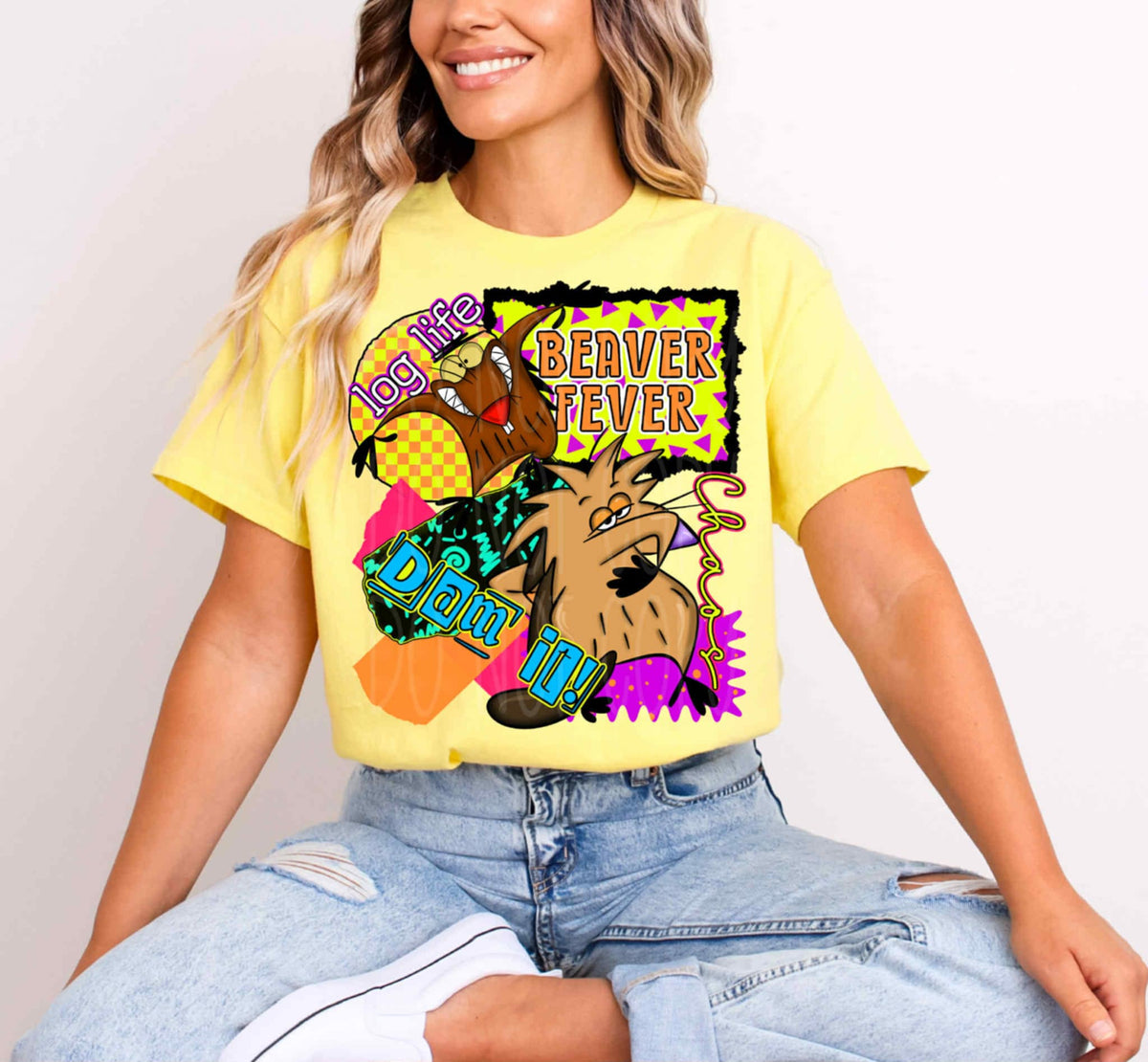 Beaver Fever Collage EXCLUSIVE DTF transfer