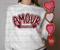 Amour university MAROON 19568 DTF Transfer