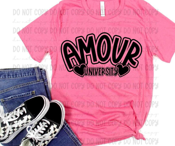 Amour university BLACK 19566 DTF Transfer