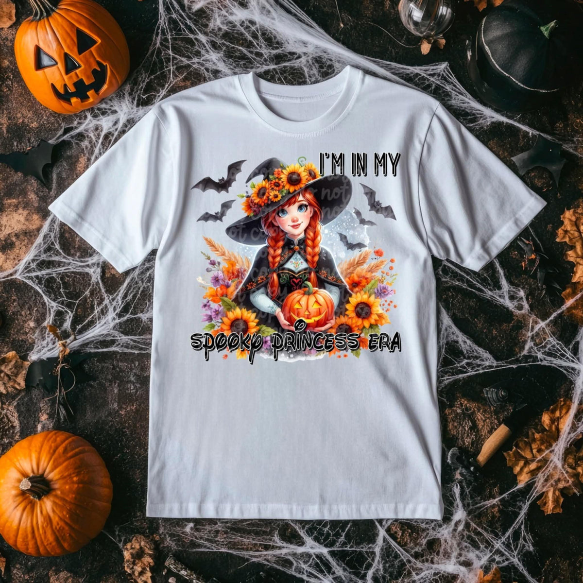 Spooky Princess Era red hair princess DD DTF transfer