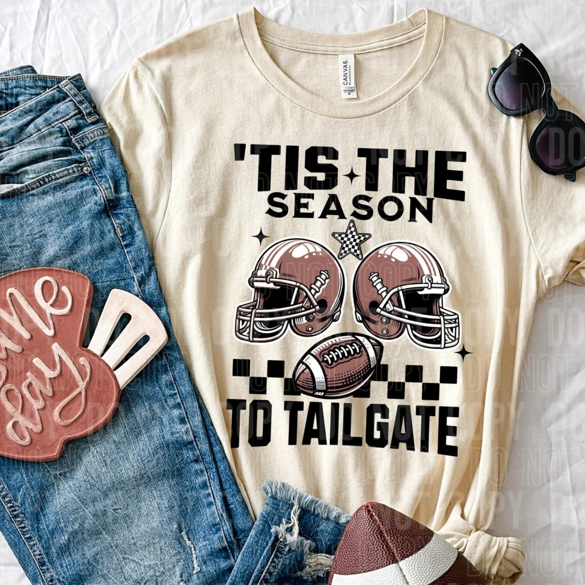 Tis The Season To Tailgate football DD DTF transfer