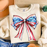 American flag bow 27907 DTF transfer