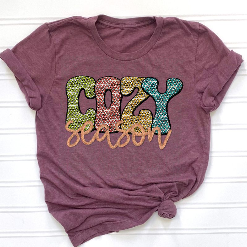 Cozy season stitched (CITY) 39254 DTF transfer