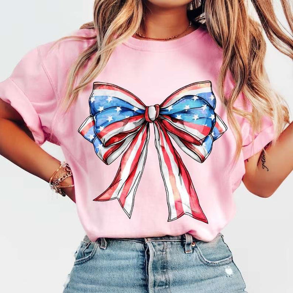 American flag bow 27907 DTF transfer