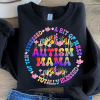 Autism mama colorful circle 27873 DTF transfer