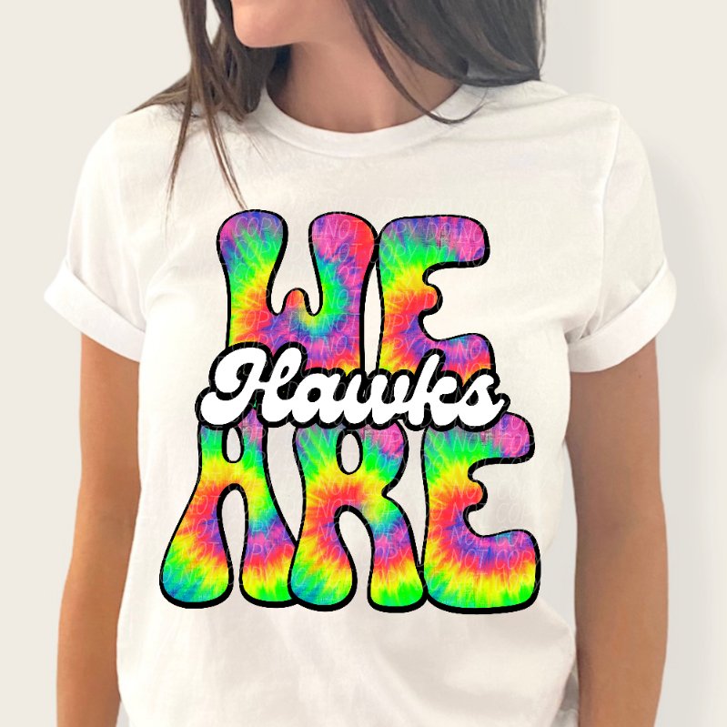 We are hawks tie dye (CITY) 39229 DTF transfer