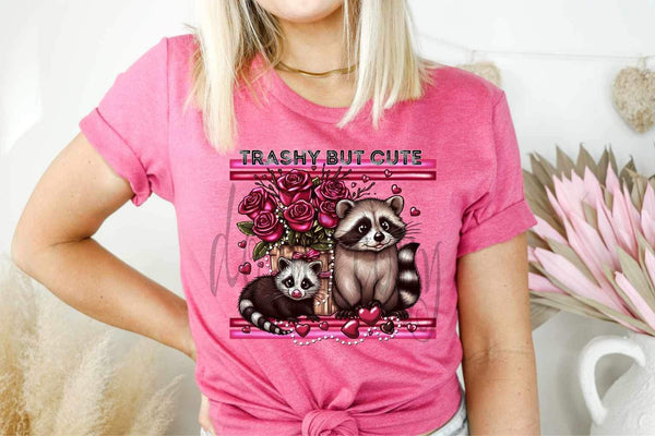 Trashy but cute raccoons (SSD) 19634 DTF Transfer