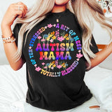 Autism mama colorful circle 27873 DTF transfer