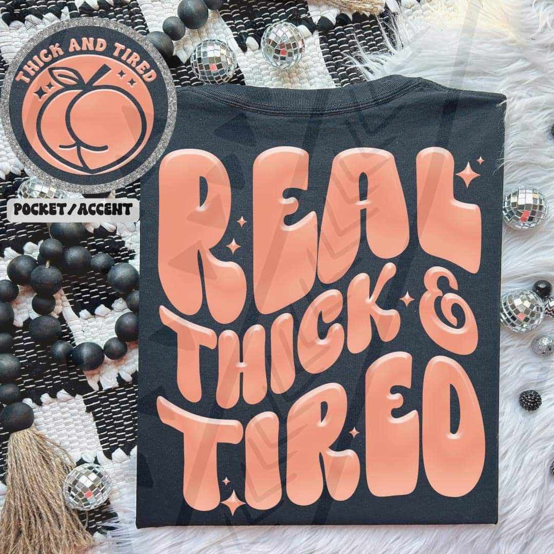 Real thick & tired peach color BACK 27866 DTF transfer