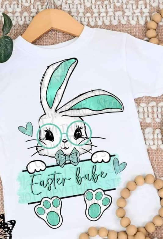 Easter babe blue bunny (cstage) 19653 DTF Transfer