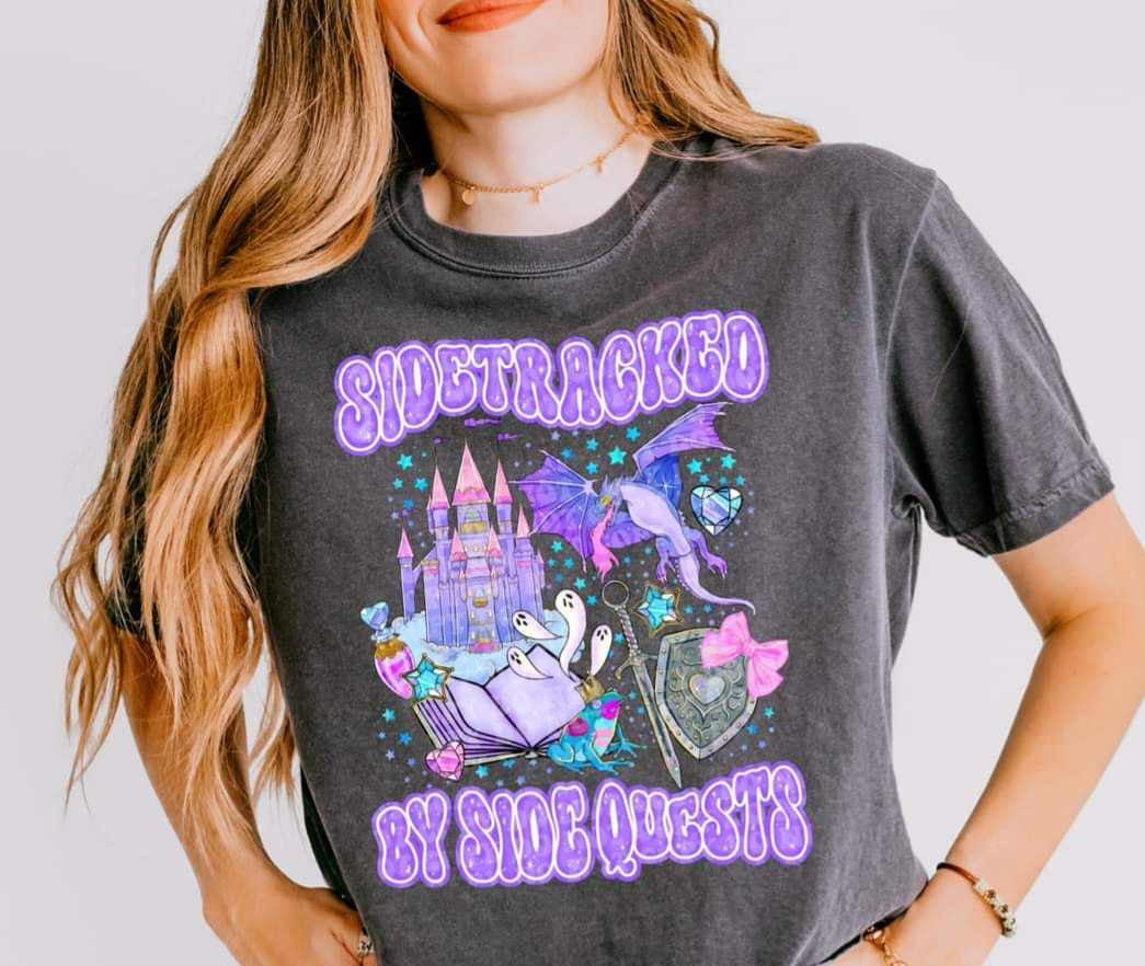 Sidetracked by side quests 27854 DTF transfer