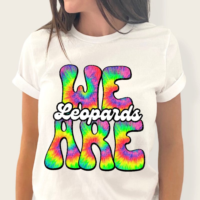 We are leopards tie dye (CITY) 39201 DTF trans